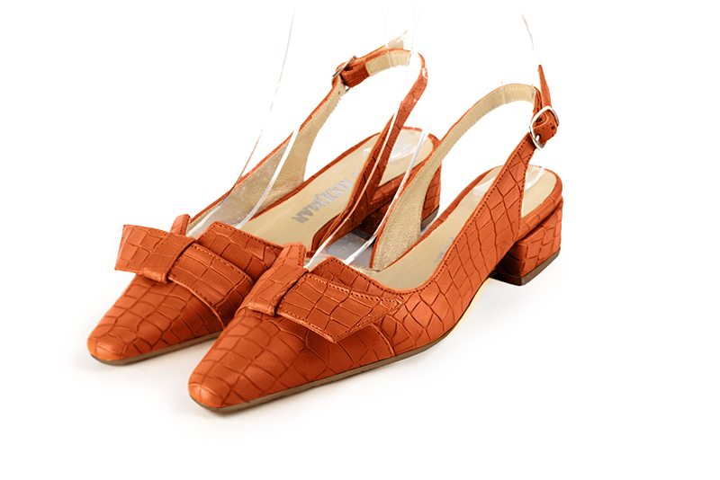 orange corail dress shoes for women - Florence KOOIJMAN
